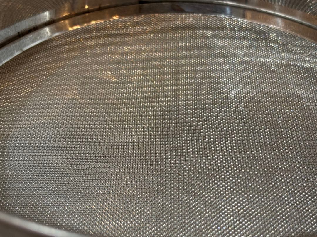 茶道具 灰ふるい 六方式灰篩 細目 中目 荒目 ステンレス製 三点セット 紙箱