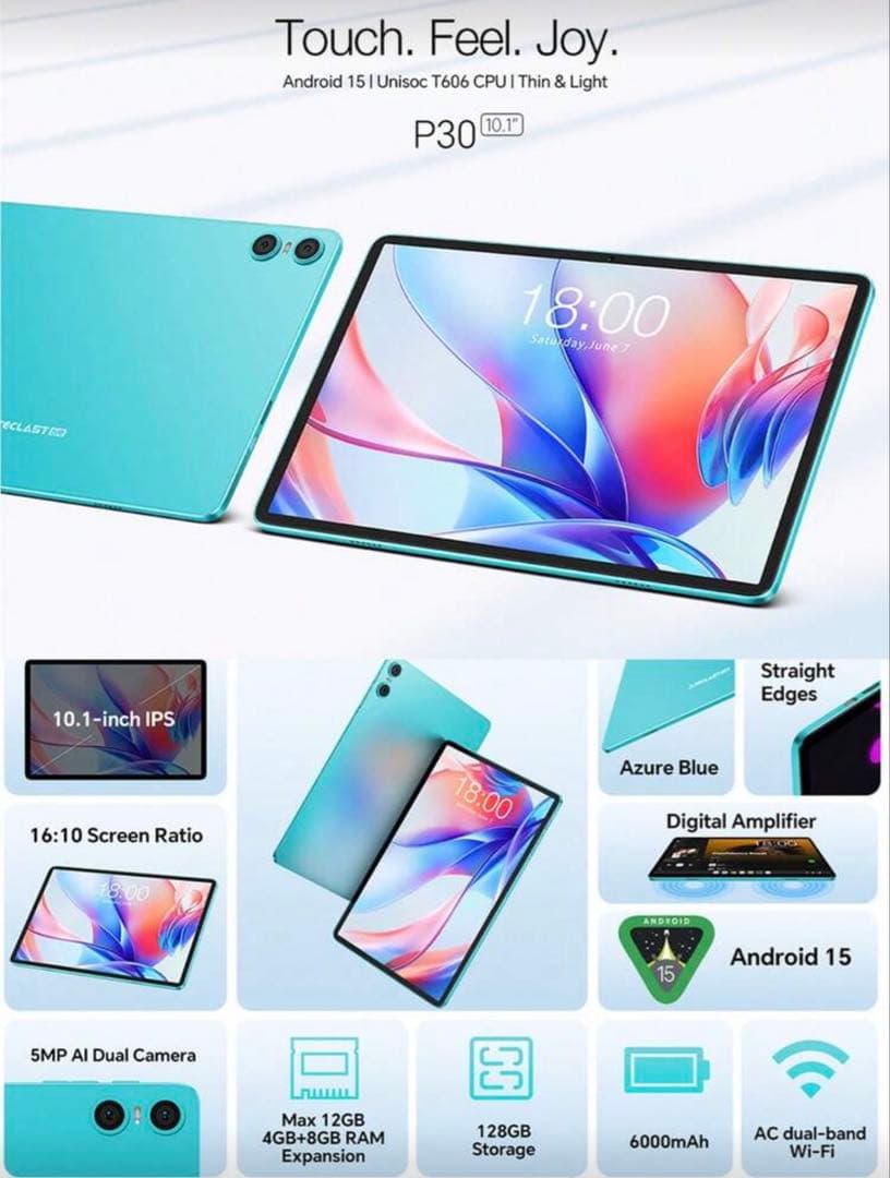Teclast P30 10.1インチタブレット 128GB