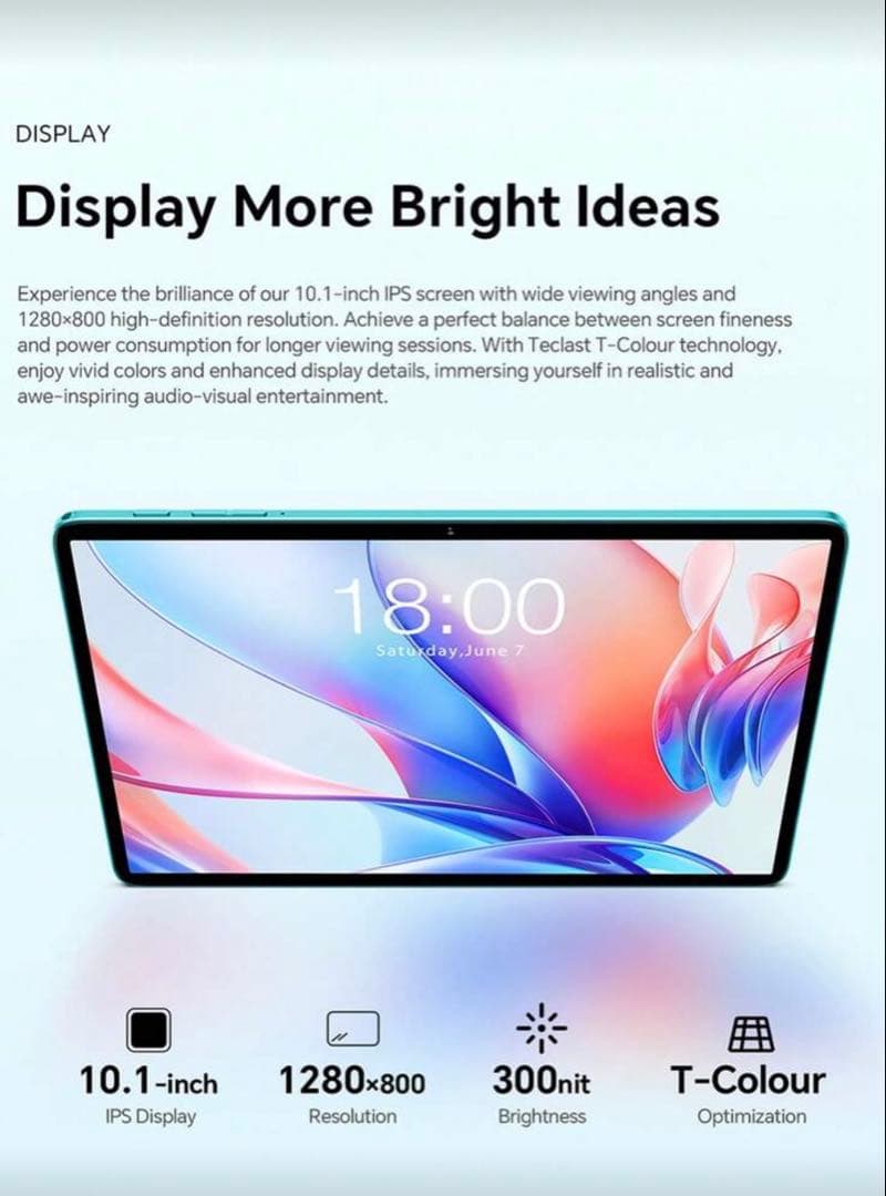 Teclast P30 10.1インチタブレット 128GB