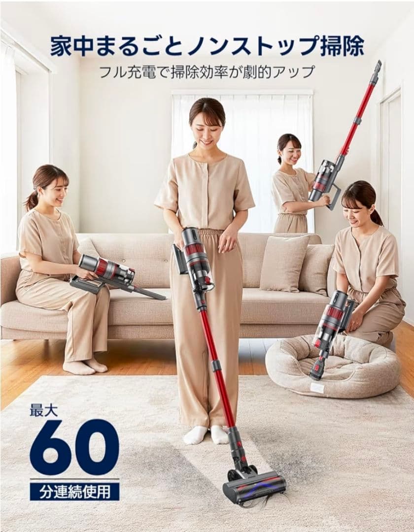 ハンドヘルドサイクロン掃除機 シルバー/レッド【新品未使用】