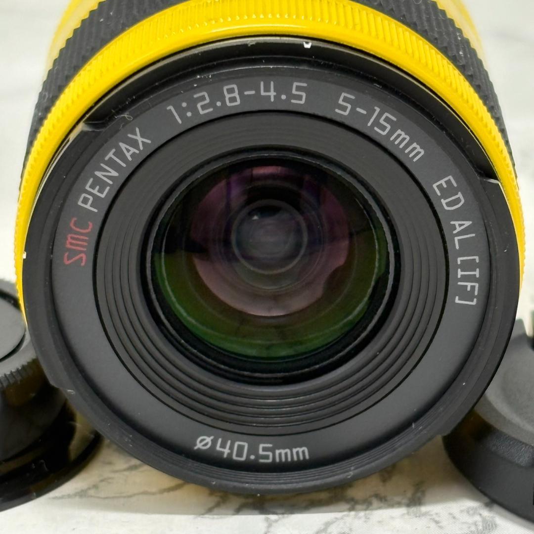 【奇跡のショット数326！】PENTAX Q7 イエロー ダブルレンズキット