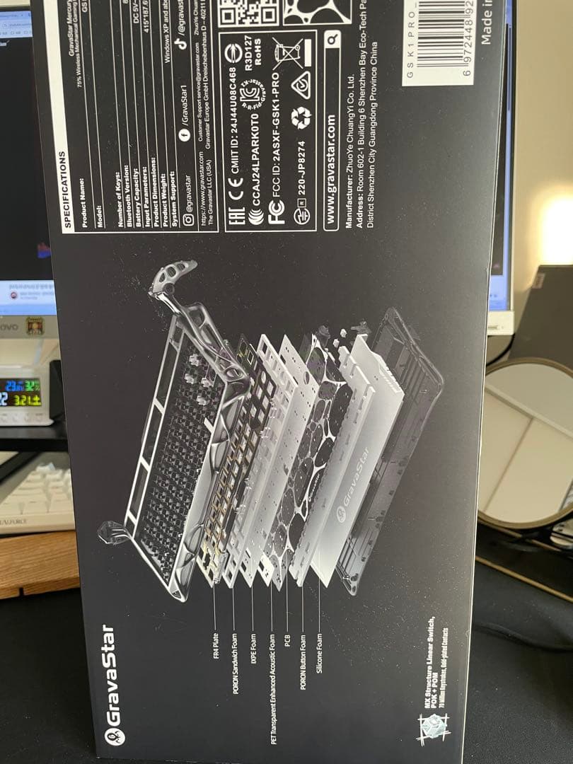 GravaStar K1 PRO メカニカルキーボード