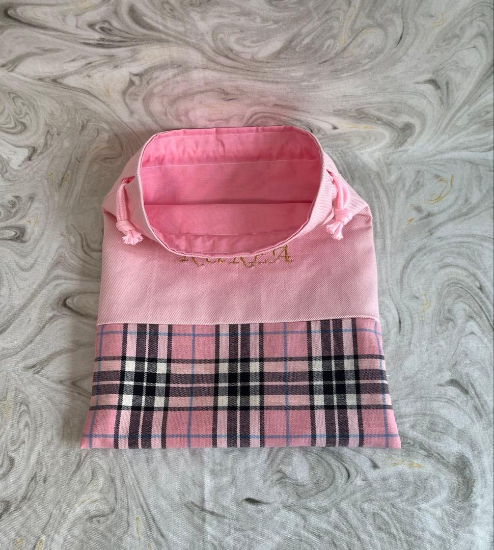 オーダー商品☆イニシャル　お名前刺繍入り　入学、入園セット