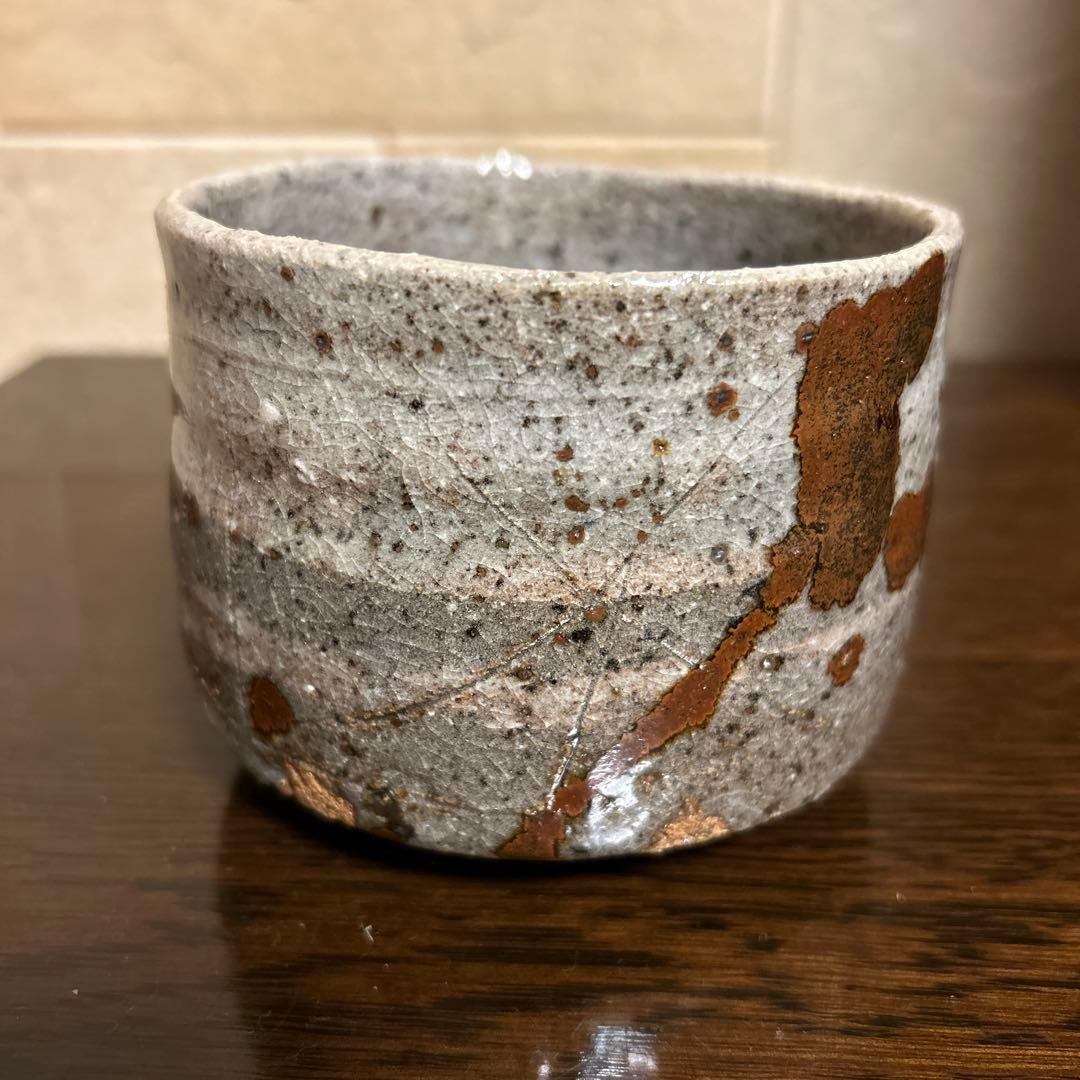 貝釉茶碗 鯉江良ニ氏作 抹茶茶碗