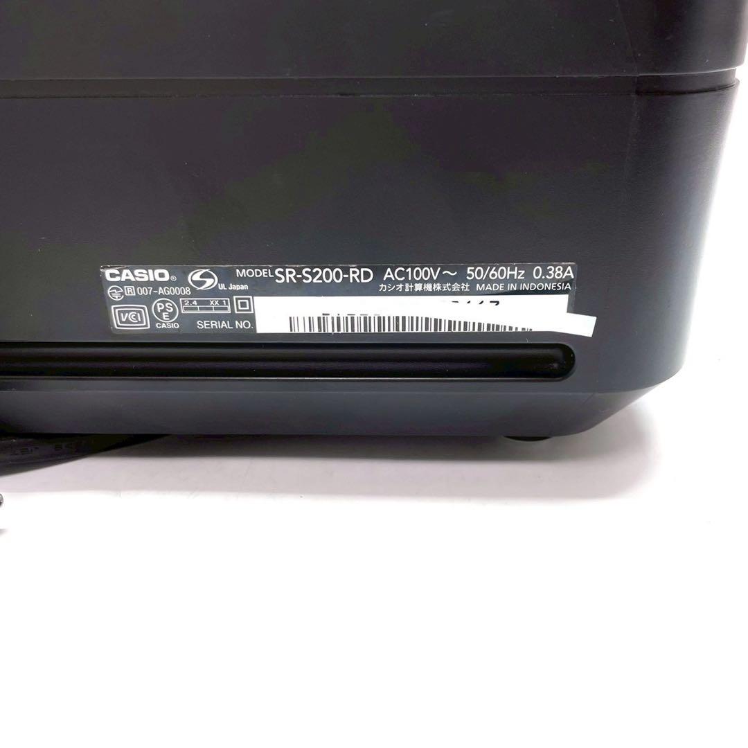動作保証付　カシオ　レジスター レッド SR-S200-RD 即発送