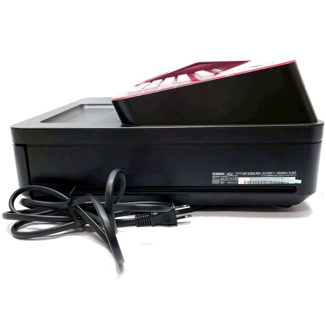 動作保証付　カシオ　レジスター レッド SR-S200-RD 即発送