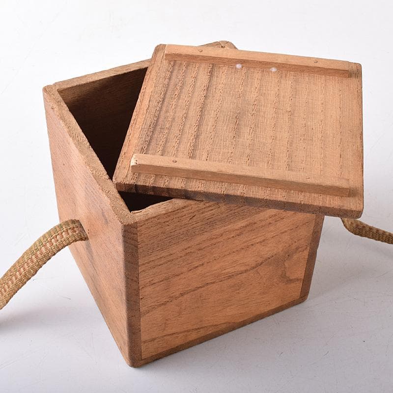 茶道具　黒漆　中棗　時代箱　C　7576