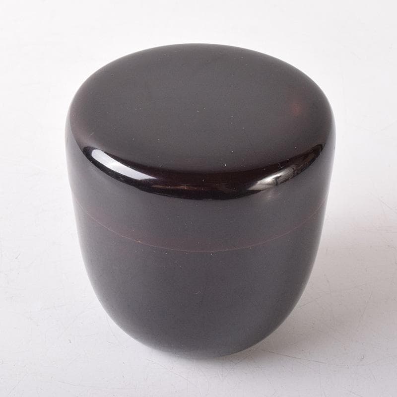 茶道具　黒漆　中棗　時代箱　C　7576