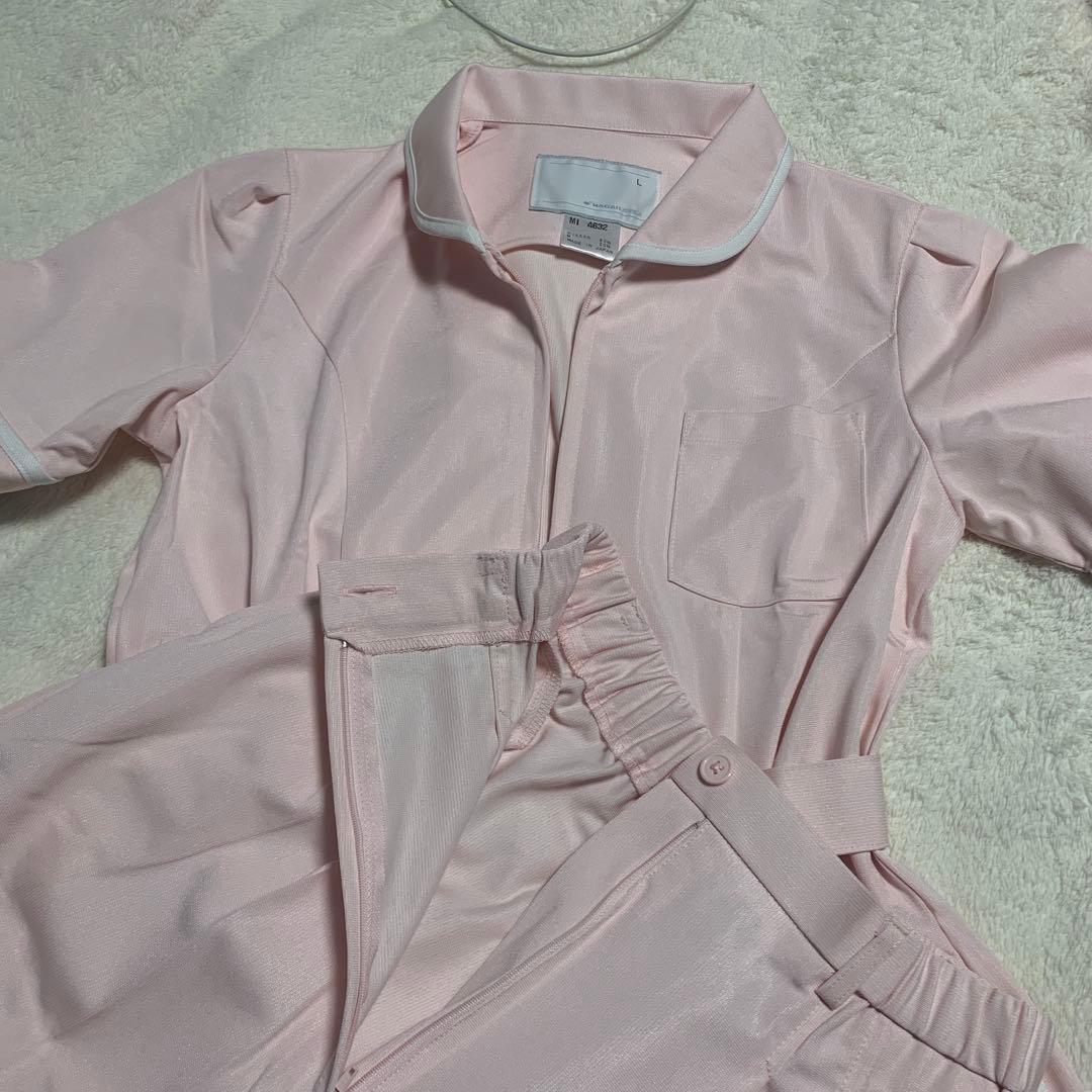 NAGAILEBEN【新品】 ナース✨白衣　医療　ピンク　Lサイズ
