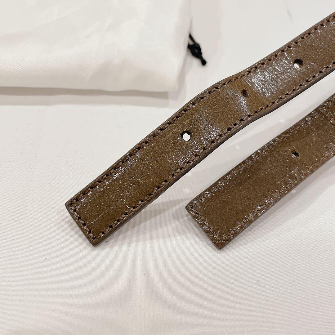 FENDI ブラウンレザー ストラップ