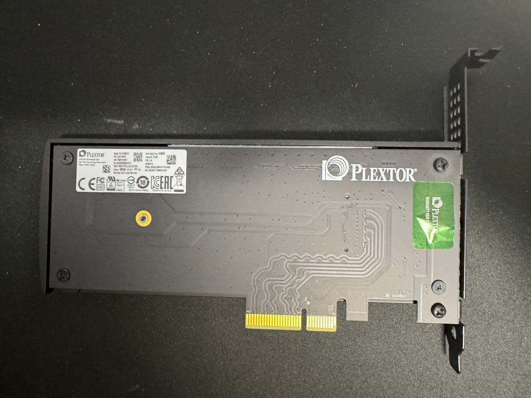 Plextor PX-512MBPeY 512GB NVMe PCIeスロット型