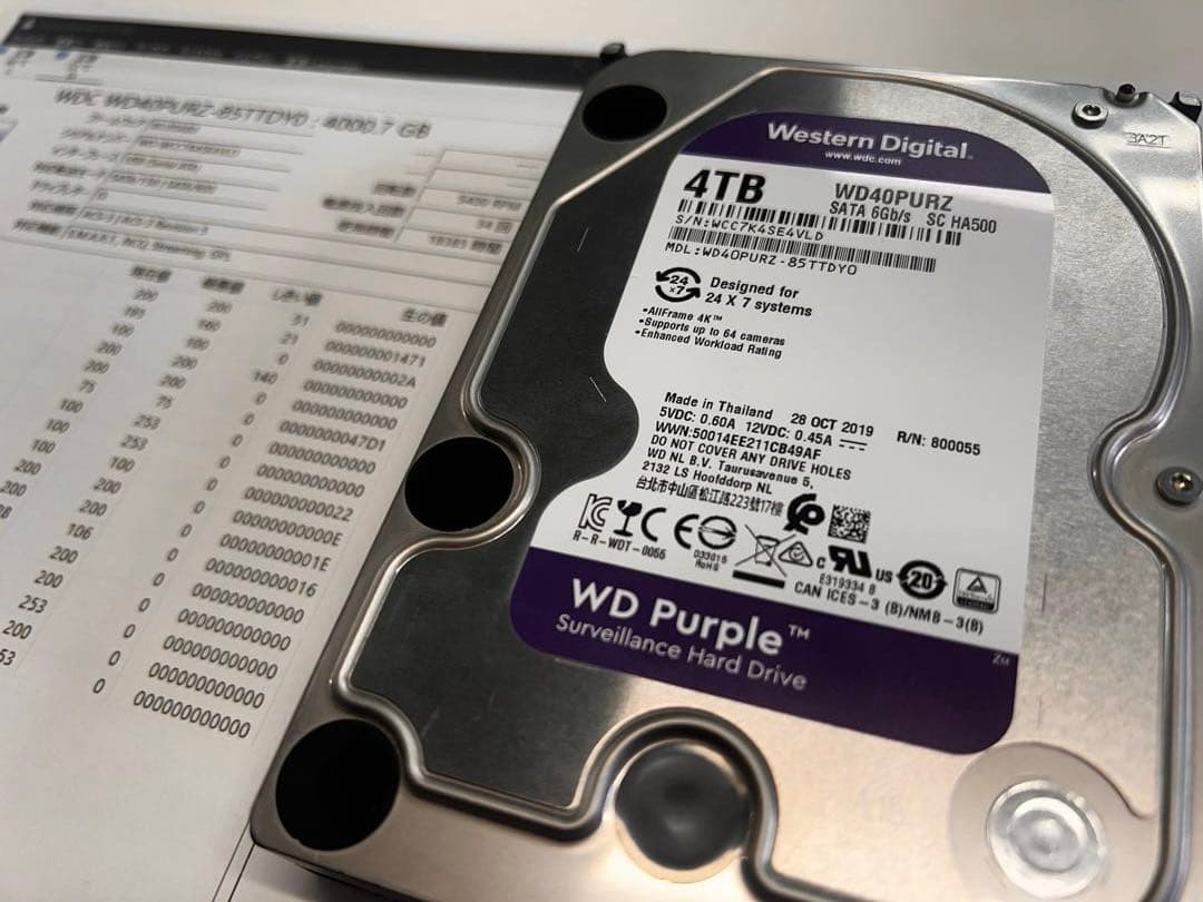 AI解説付き：WD Purple 4TB 内蔵型ハードディスク