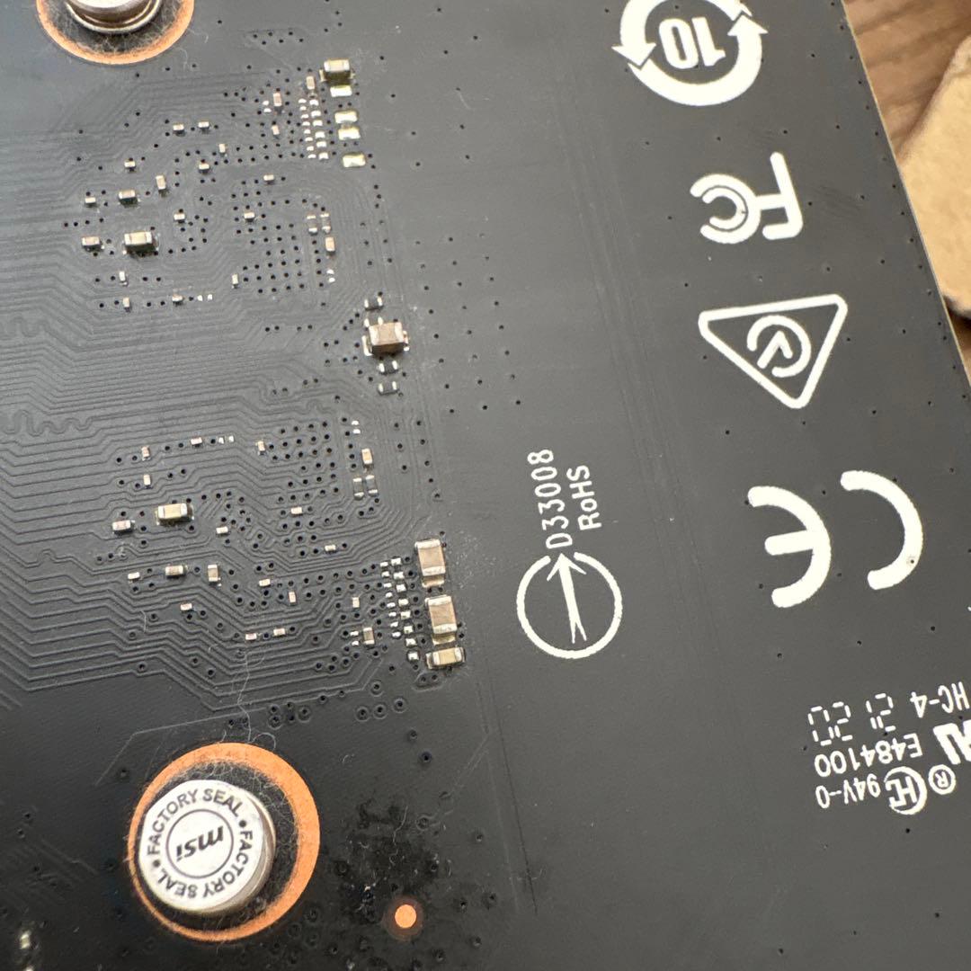 ジャンク品　GeForce GTX 1650 VENTUS XS 4Ｇ