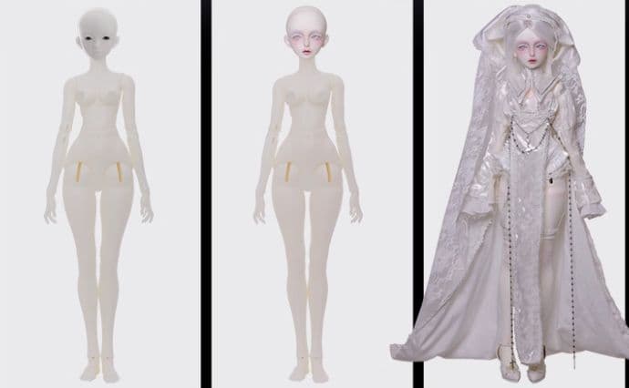 AX515 BJD 1/4 ドール本体 Sierra 球体関節人形 ハンドメイド