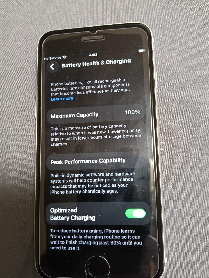 iPhone SE 第2世代 128GB 白 バッテリー100%