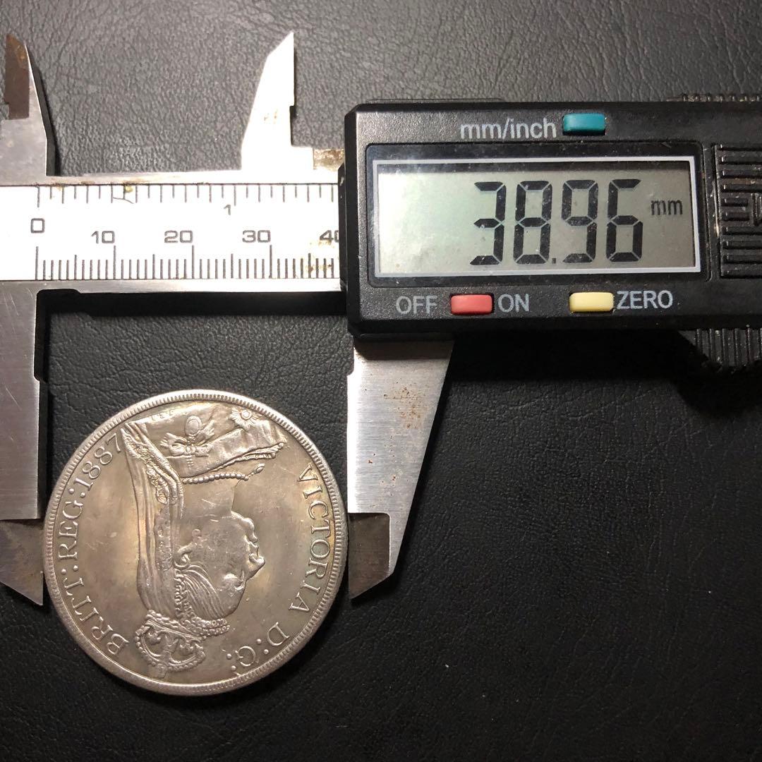 A590 銀貨 1887年 イギリス ヴィクトリア セントジョージの龍退治