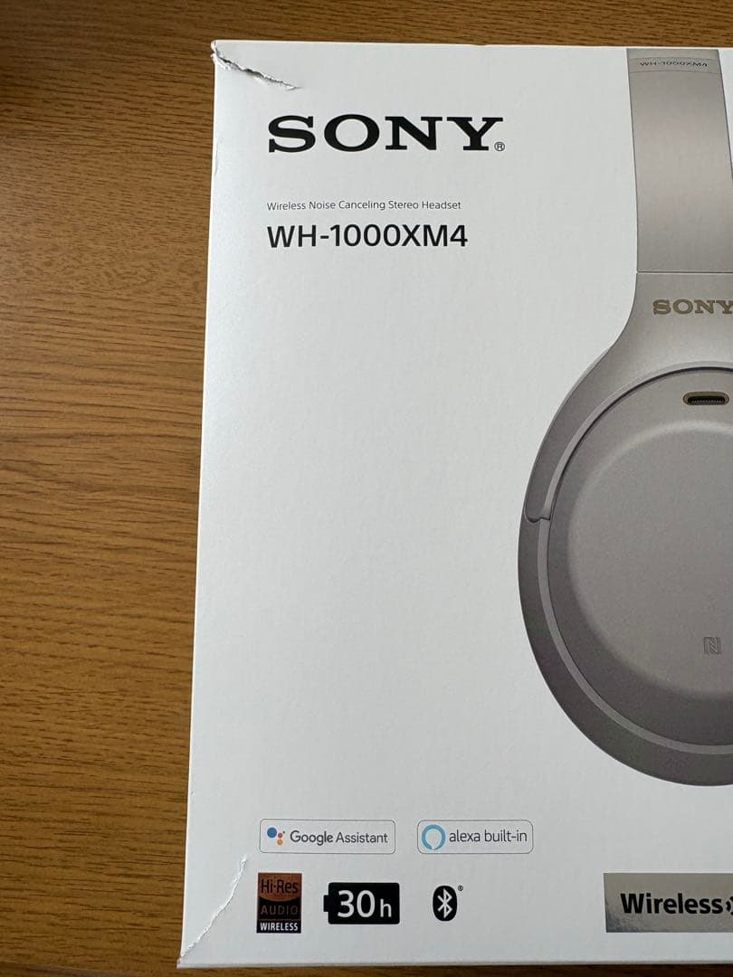 【SONY WH-1000XM4 ワイヤレスヘッドホン】 グレー
