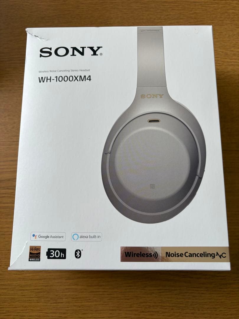 【SONY WH-1000XM4 ワイヤレスヘッドホン】 グレー