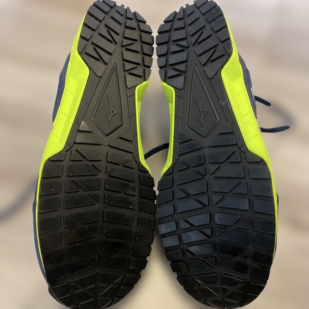 新品未使用品 Mizuno 安全靴 赤/青　お買い得二足セット サイズ25.5㌢
