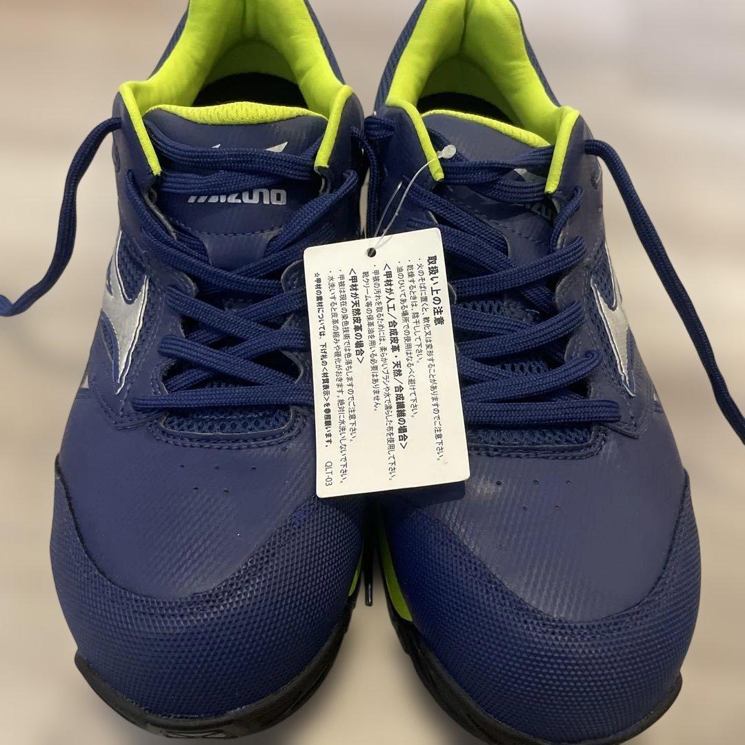 新品未使用品 Mizuno 安全靴 赤/青　お買い得二足セット サイズ25.5㌢