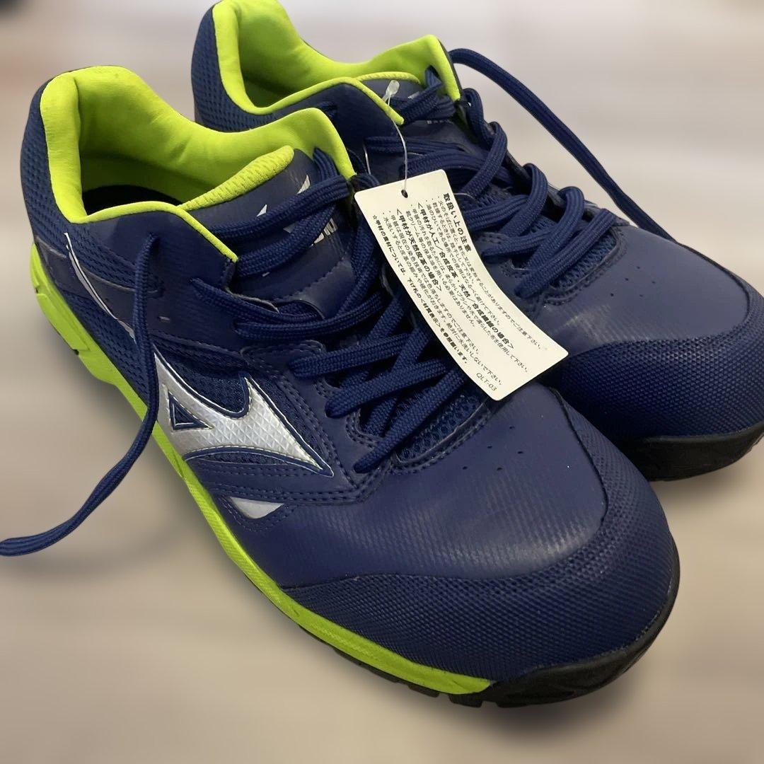 新品未使用品 Mizuno 安全靴 赤/青　お買い得二足セット サイズ25.5㌢