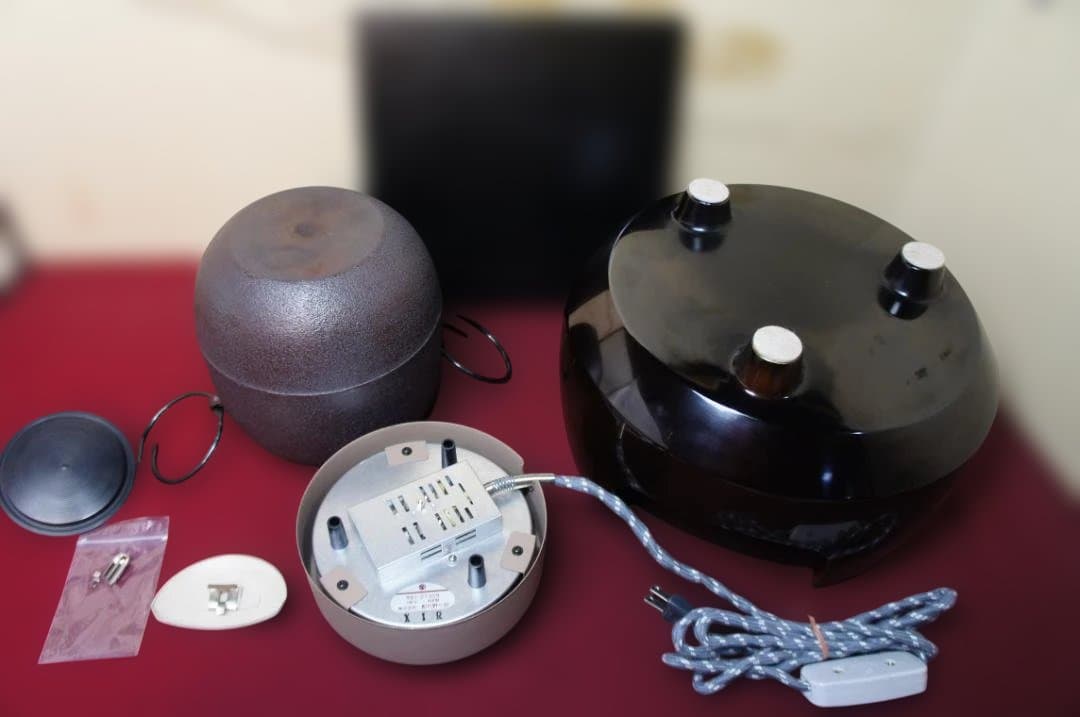 専用☆唐銅面取風炉 在銘 棗釜 電熱器 前瓦 敷板送料込み