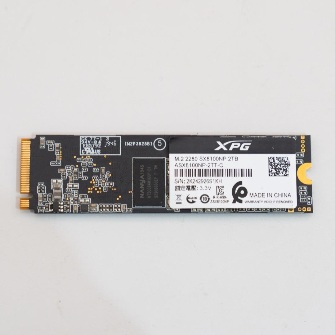 【NVMe SSD 2TB】XPG SSD M.2 2TB SX8100
