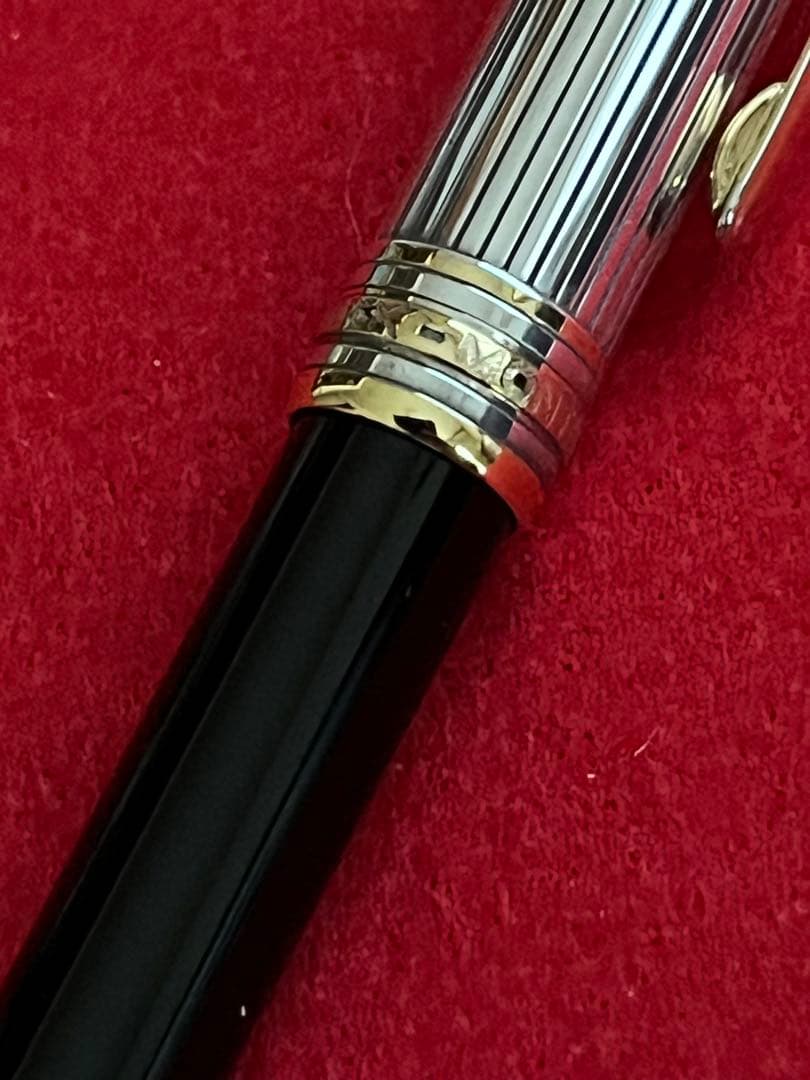 モンブランボールペン ソリテールドゥエ スターリングシルバー925ケース入‼️レア