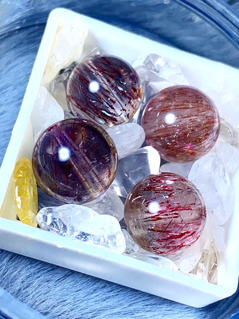 高品質スーパーセブン4個セット♡♡10mm前後玉