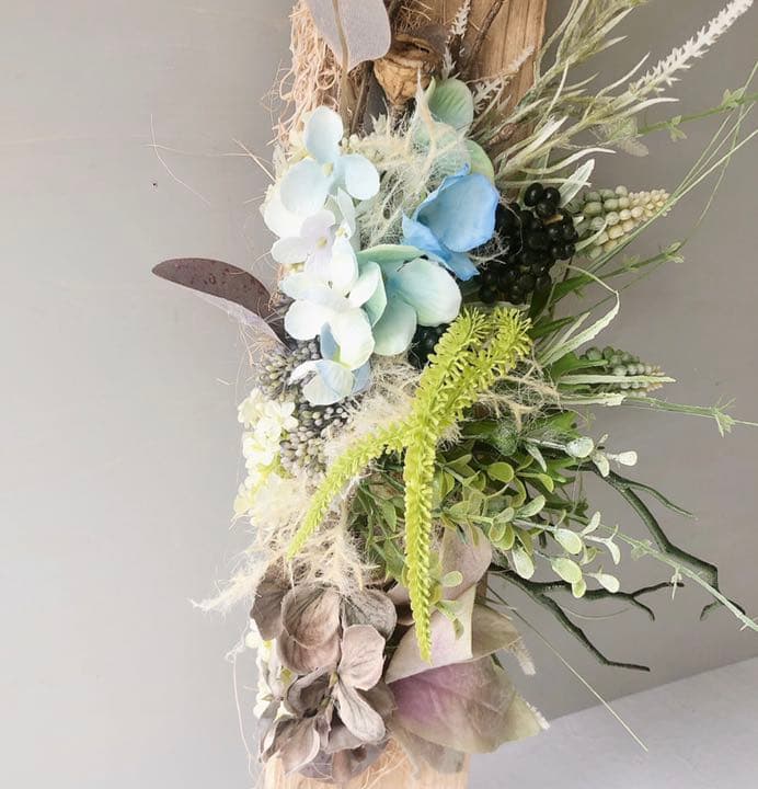 自然を感じるシャビー流木インテリア⭐︎フェイクグリーン（I点物）