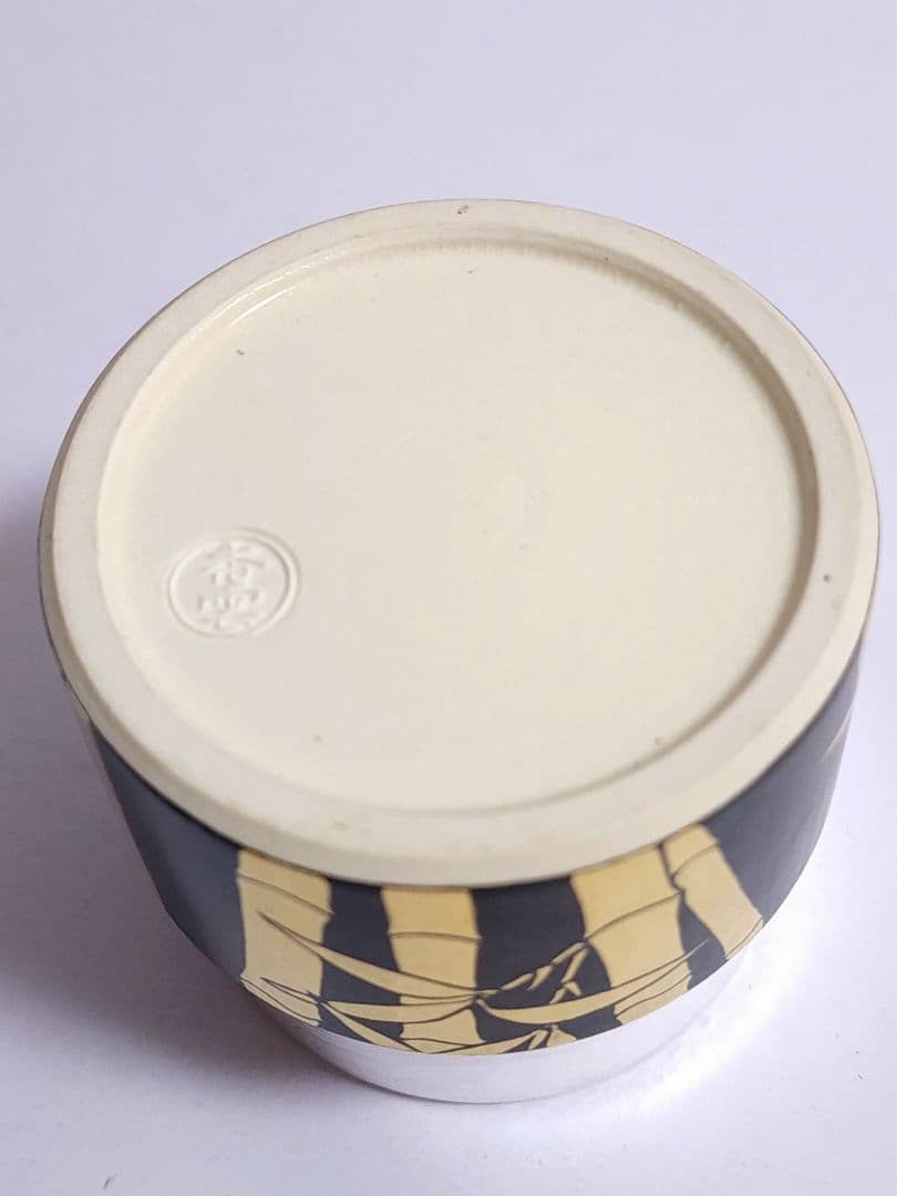 竜谷焼 宮川香雲 作 金彩 竹林絵 中次茶器 棗 共箱 共布 茶道具