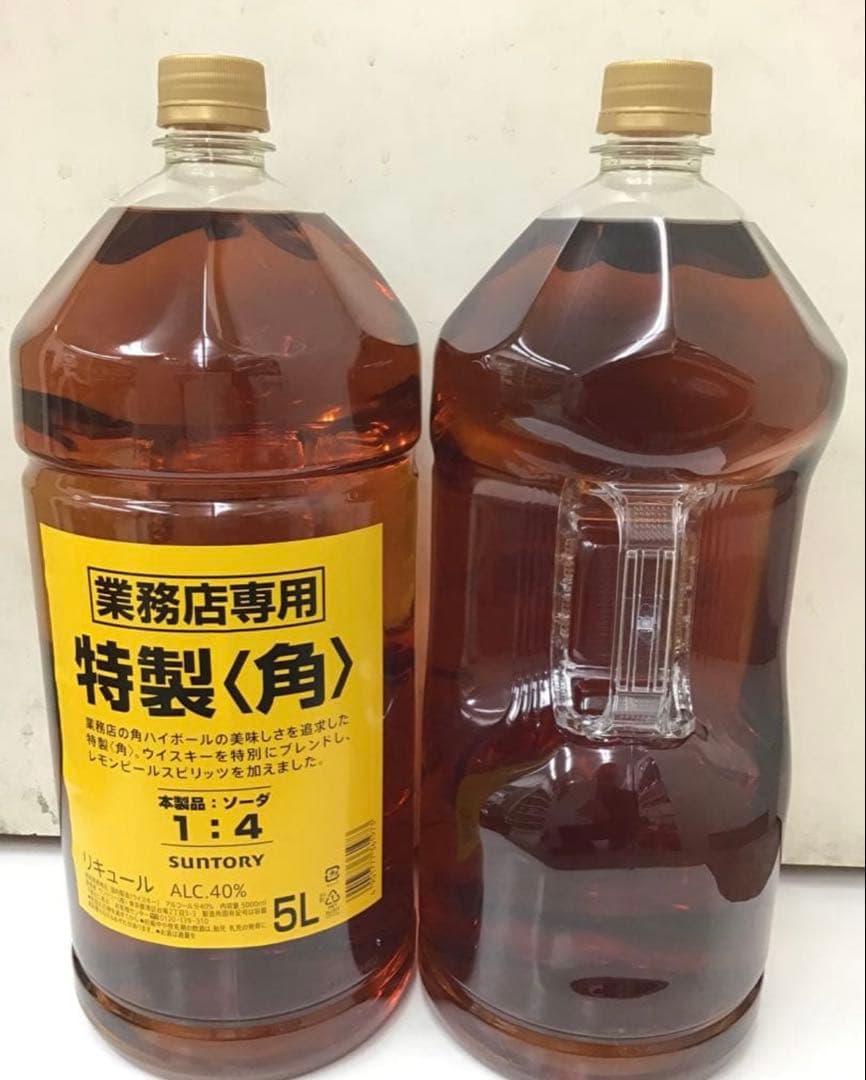 【4本】SUNTORY 特製〈角〉 5L4本セットウイスキー ハイボール 業務用