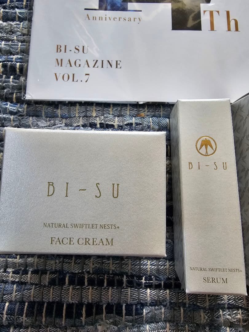 bi-su 5点セット クリーム、セラム、乳液、フェイスパック2枚 バラ売り不可