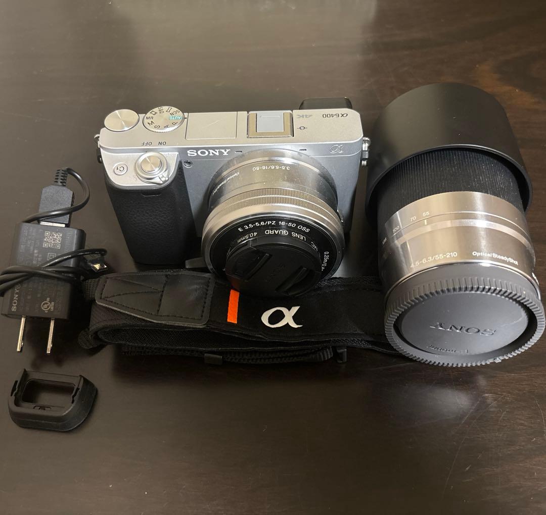 SONY α6400 ミラーレス一眼カメラ 本体とダブルズームレンズキッド