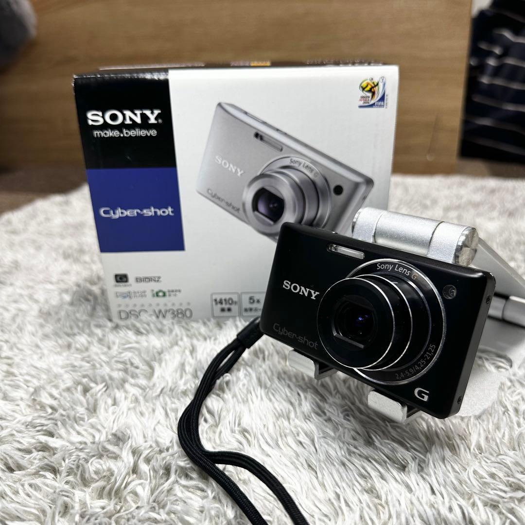 【完備品】SONY Cyber-shot DSC-W380 デジカメ　黒