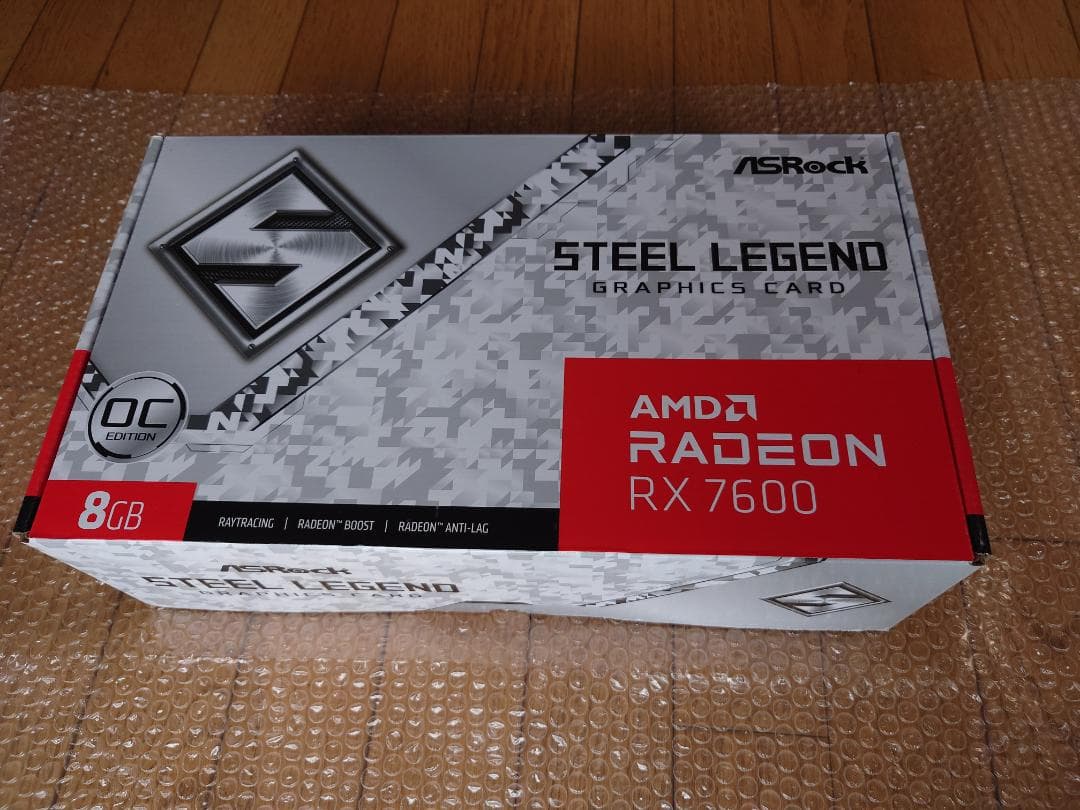 グラフィックボード・グラボ・ビデオカード ASRock Radeon RX7600 Steel Legend 8GB