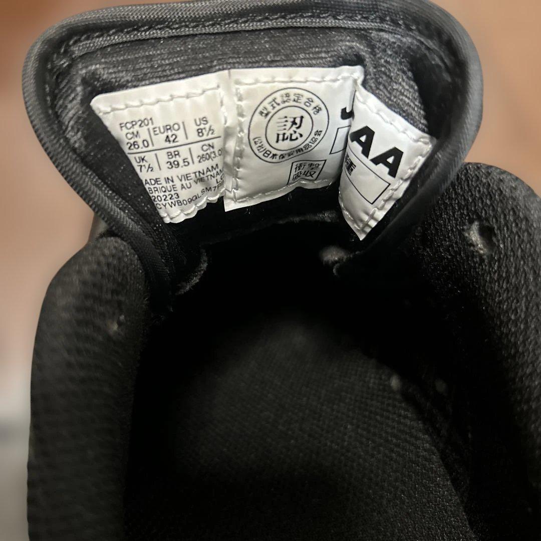 asics アシックス　安全靴　ウインジョブ　美品　26cm ブラック