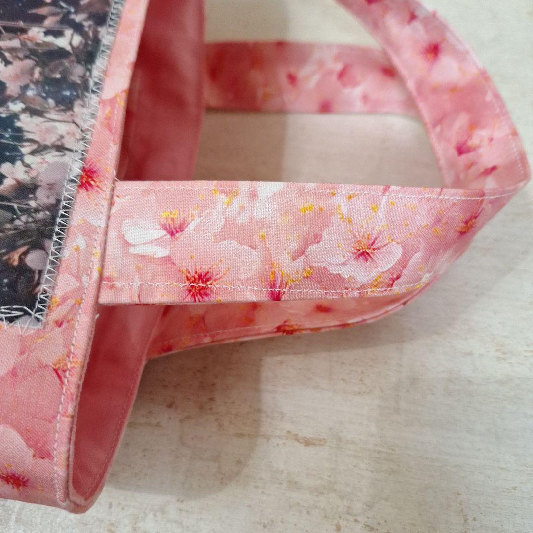 激レアねこパネル生地　ハンドメイド　ミニバック