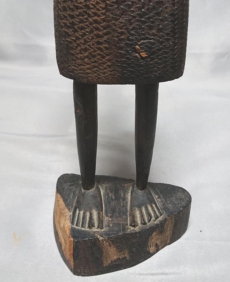 コレクター収集品　アフリカ民族 黒檀彫刻 49.5㎝　（A）