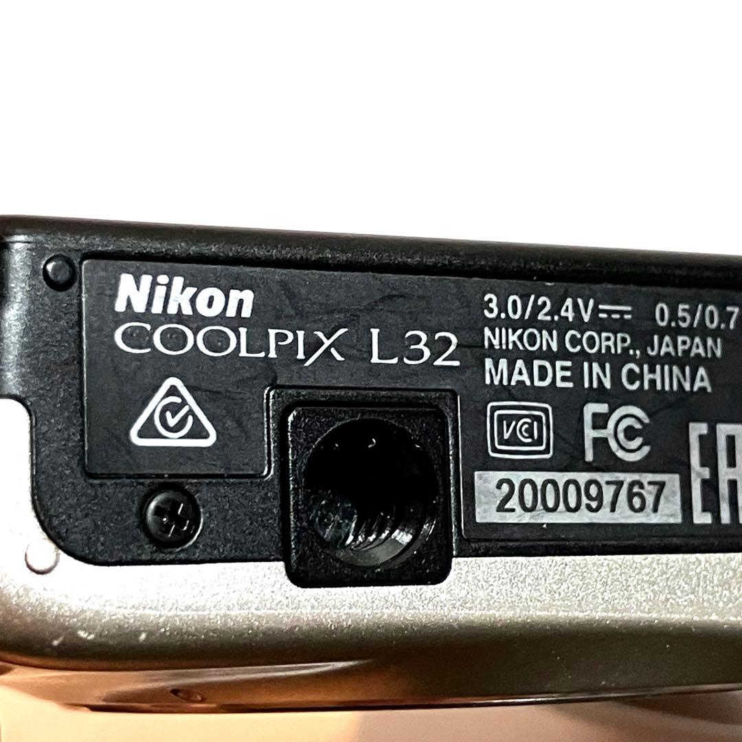 Nikon COOLPIX L32 デジタルカメラ　取説、SDカード等、付属付き