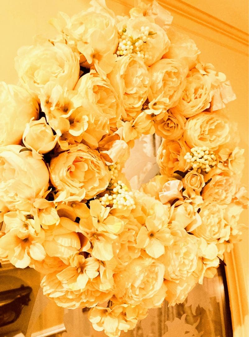 rococoRoseyellowflower LeedsBIG size 38㎝