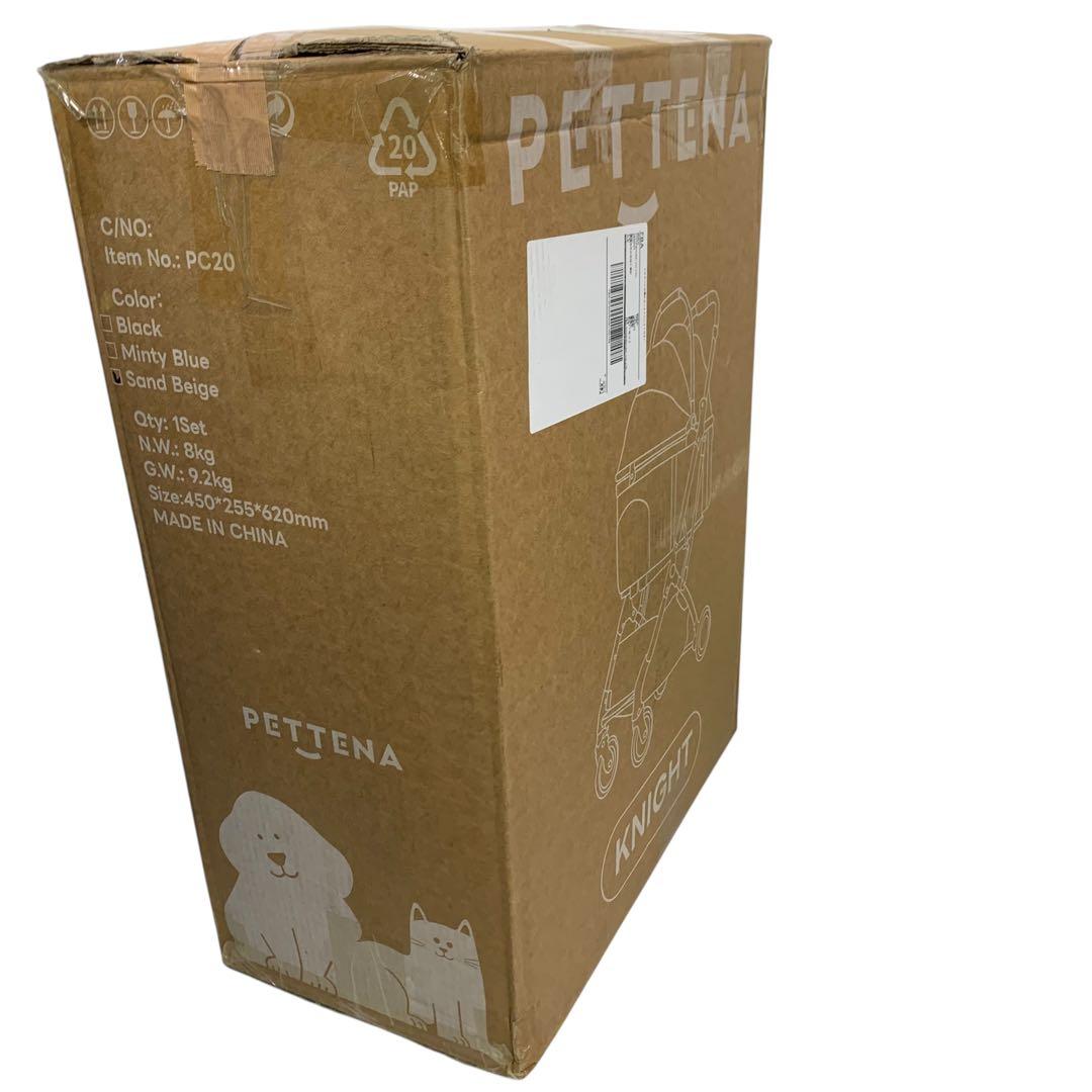【開封・未使用】PETTENA 分離型 ペットカート KNIGHT ベージュ