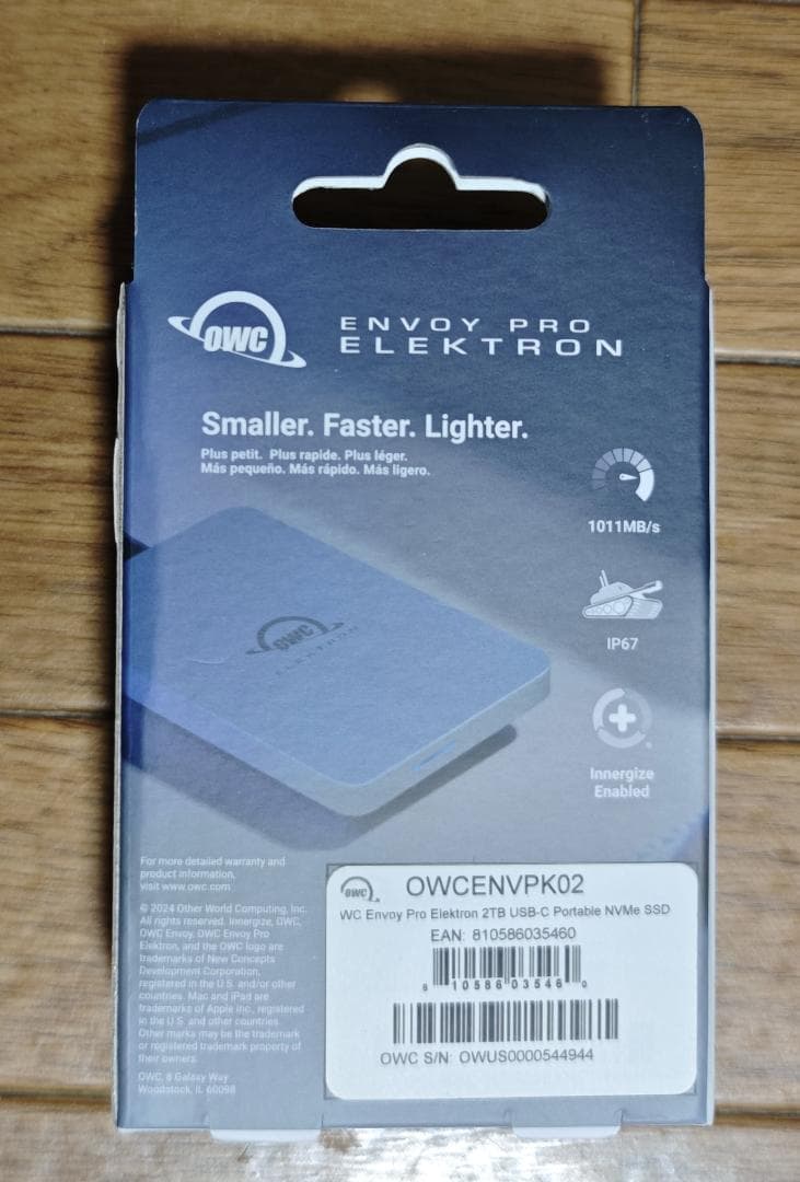 【新品・未使用】OWC Envoy Pro Elektron 2TB SSD
