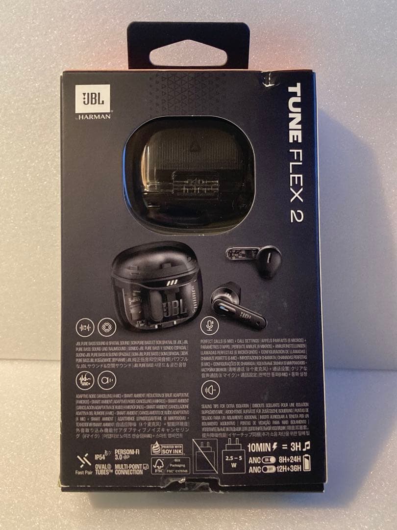 イヤホン JBL Tune Flex 2 JBLTFLEX2GBLK