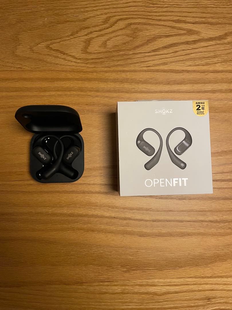 SHOKZ OPENFIT ブラック ワイヤレスイヤホン
