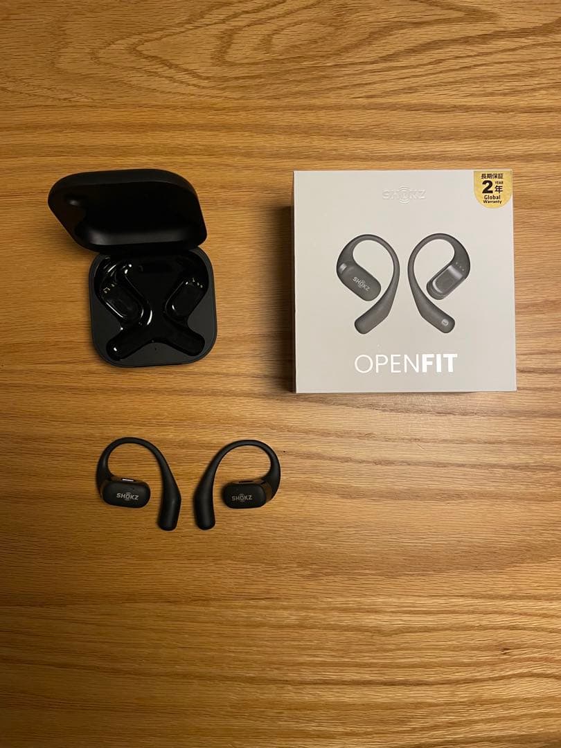 SHOKZ OPENFIT ブラック ワイヤレスイヤホン