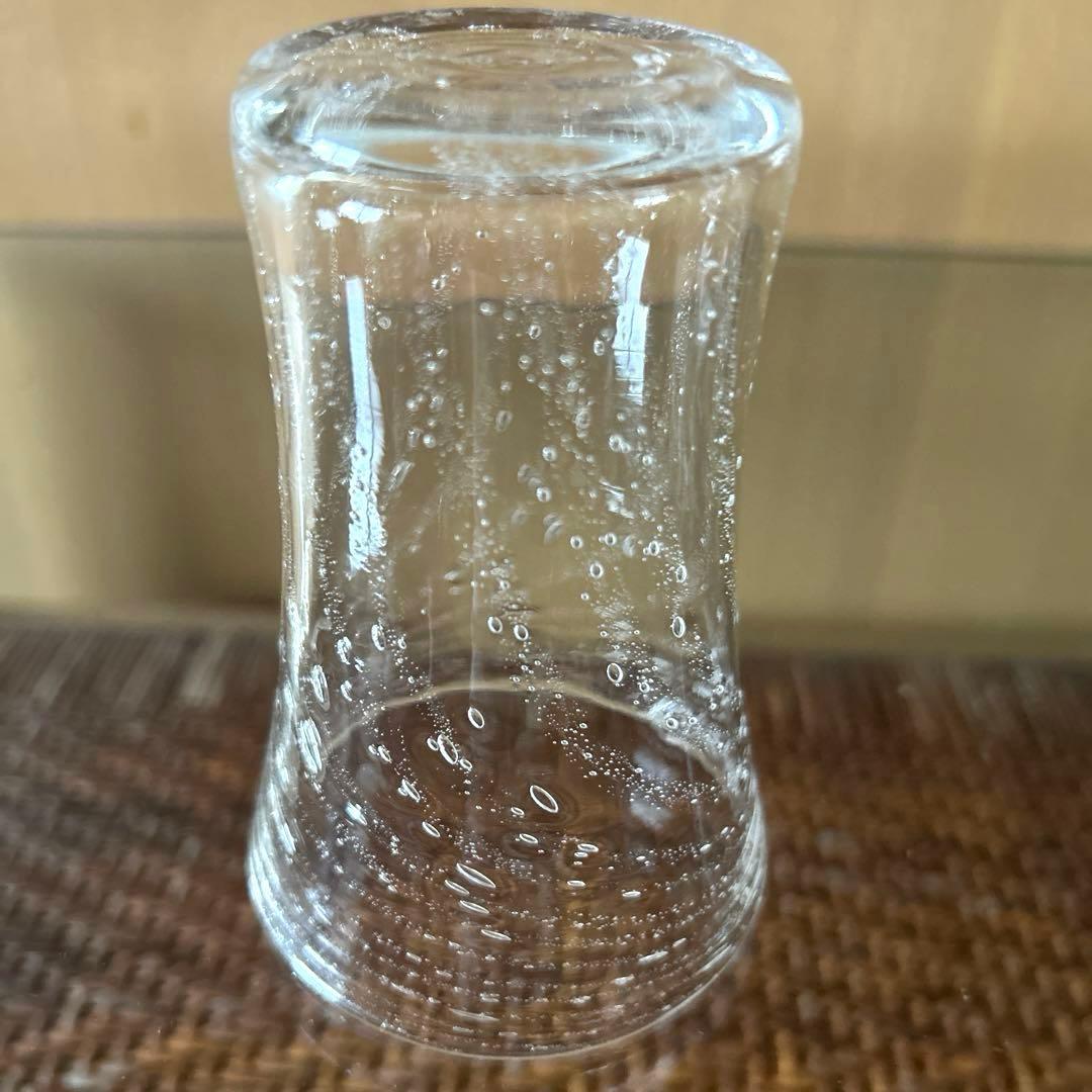 新品◆89 荒川尚也　螺旋状　アワグラス　宙吹きガラスコップ　ペア　晴耕社ガラス