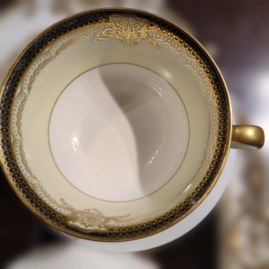 オールドノリタケ　金彩　ヴァレリー　カップ&ソーサー2客セット ヴィンテージ