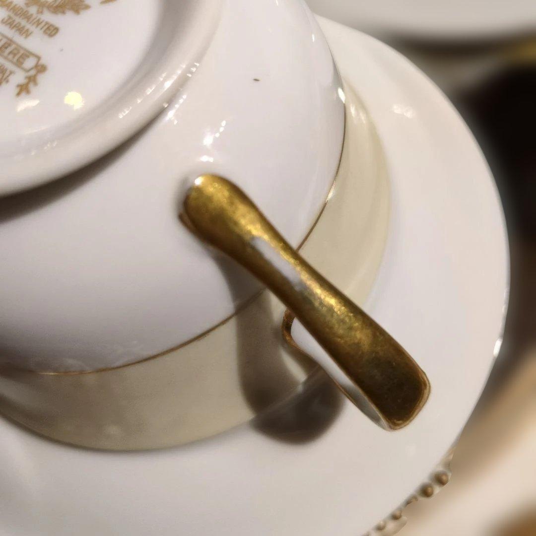 オールドノリタケ　金彩　ヴァレリー　カップ&ソーサー2客セット ヴィンテージ