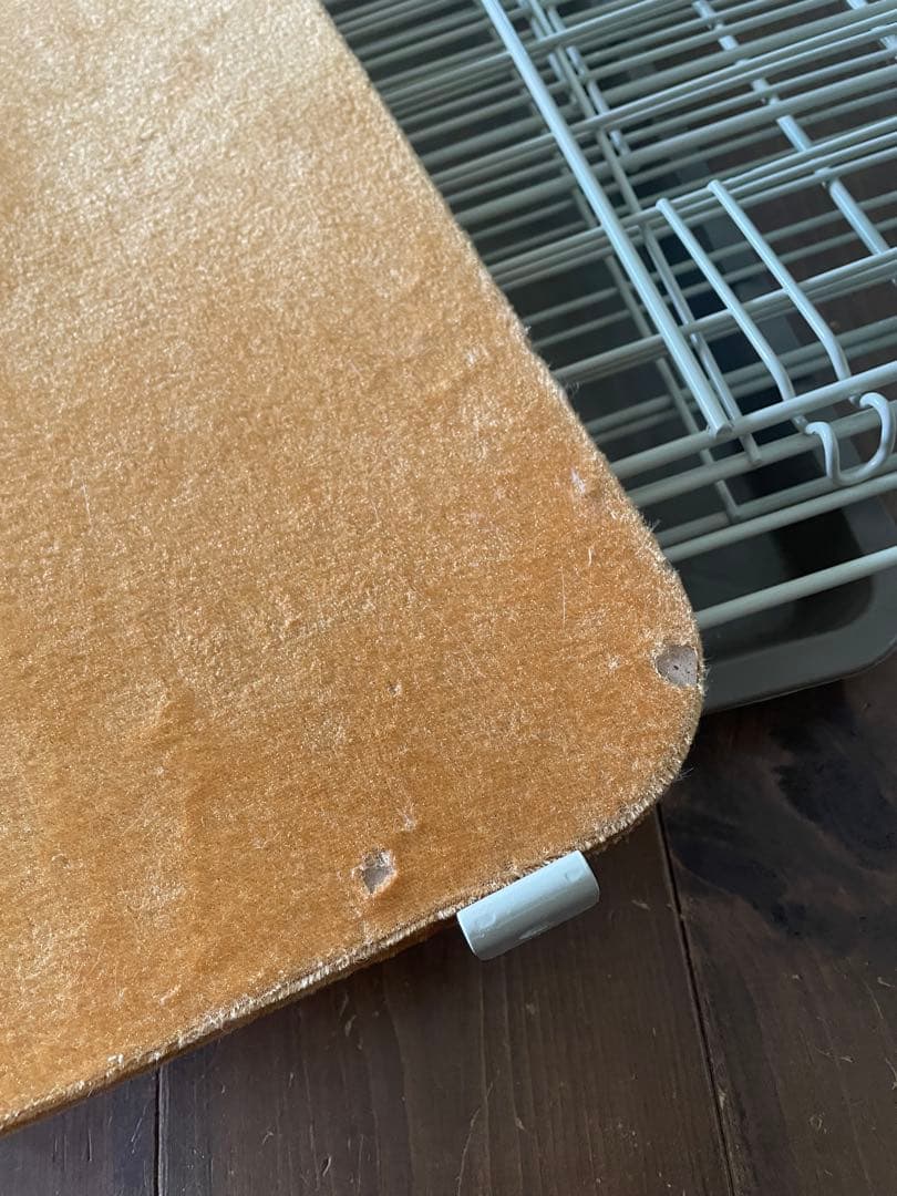 キャットケージ 2段構造 木製棚付き